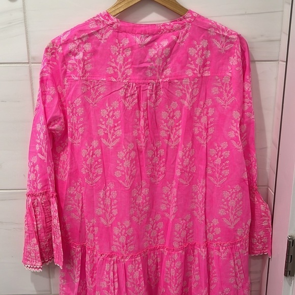 Juliet Dunn | NWT Flare Sleeve Mini Dress in Fuchsia - Size Medium - Picture 9 of 9